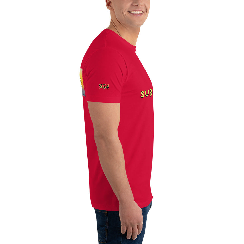 Sufer LIfe Aerial 954 Signature Short Sleeve T-shirt