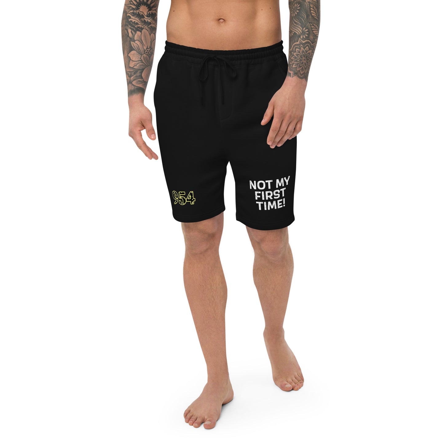 Not my first time 954 Signature Men's fleece shorts