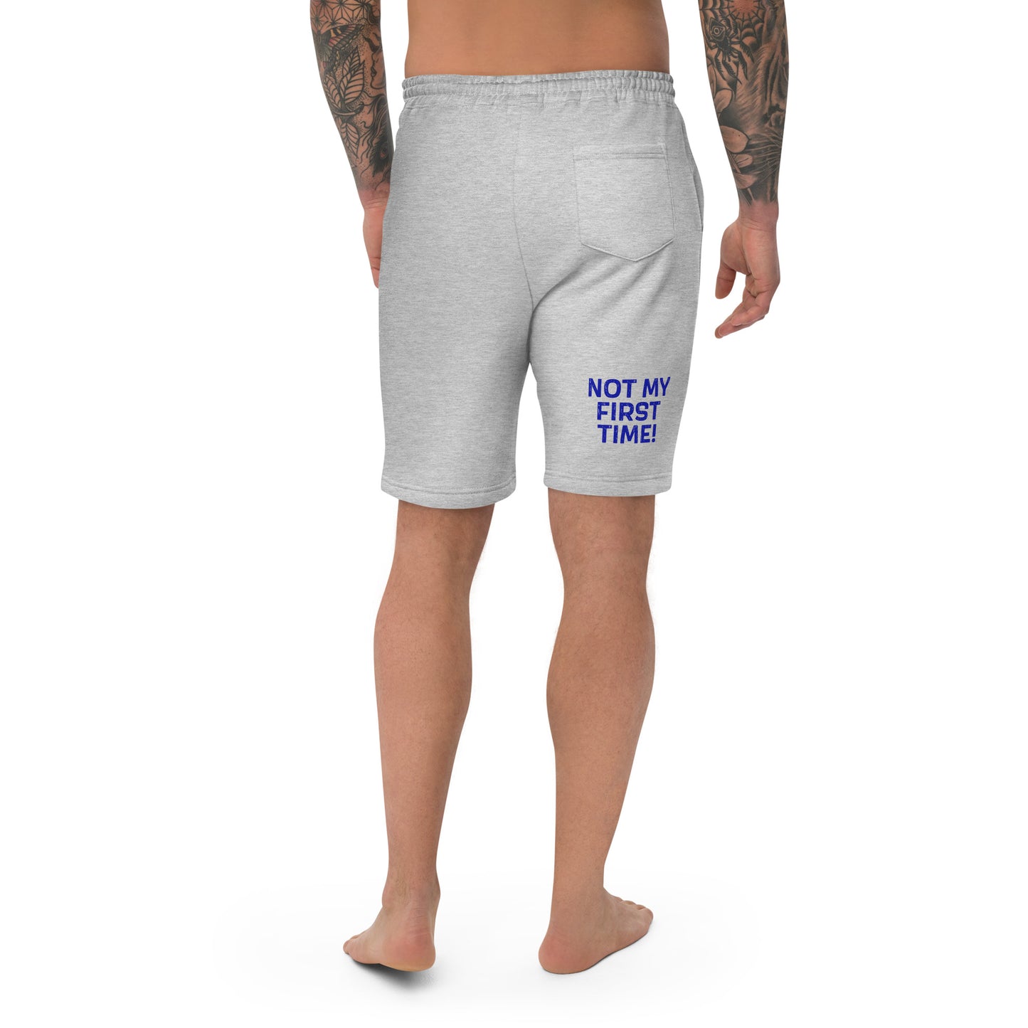 Not my first time 954 Signature Grey or White Men's fleece shorts