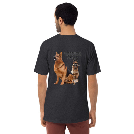 German Shepherd 954 Signature Men’s premium heavyweight tee