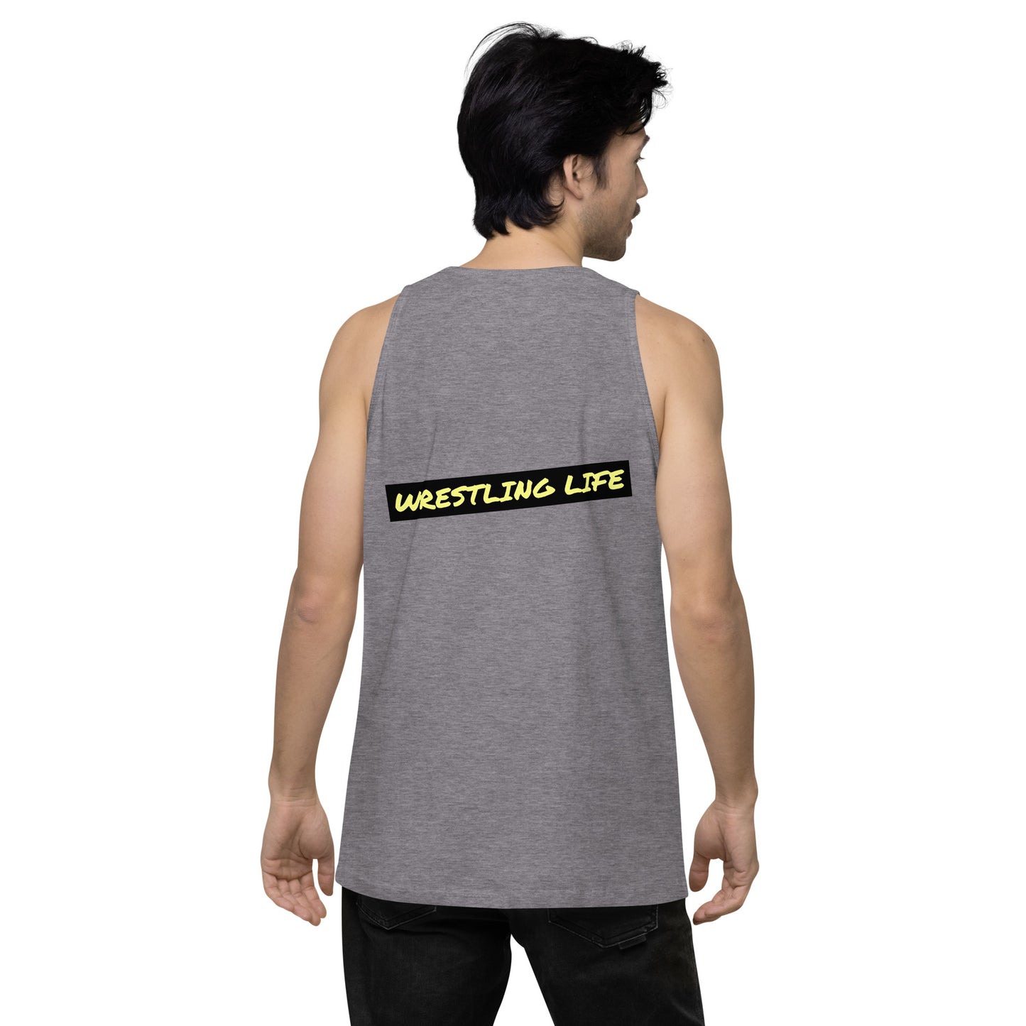 Wrestling Life 954 Signature Men’s premium tank top