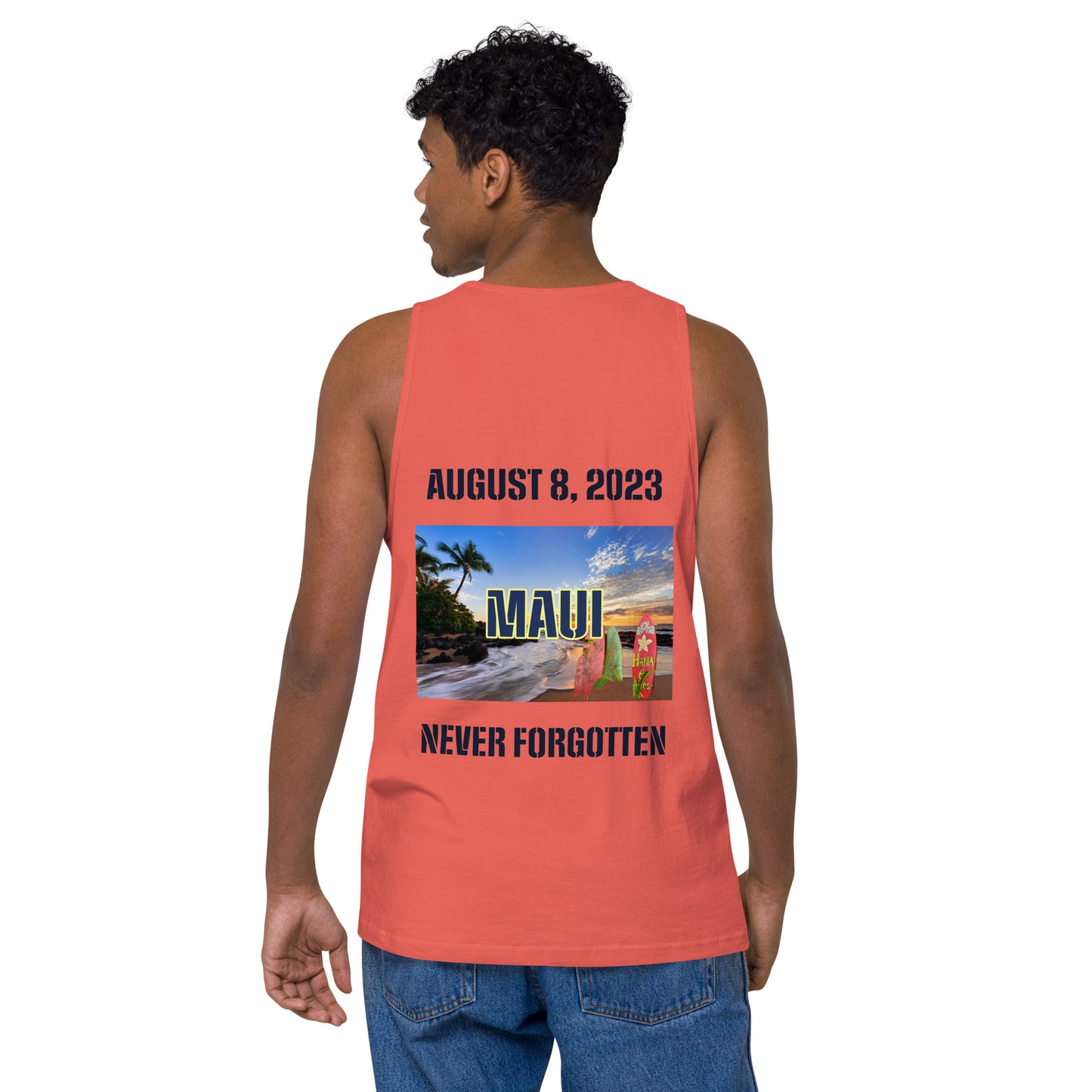 MAUI Strong 954 Mission Rescue Men’s premium tank top