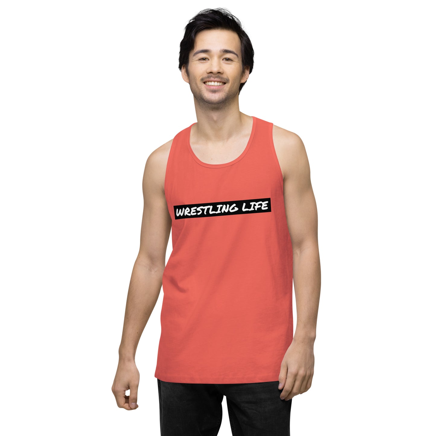 Wrestling Life 954 Signature Men’s premium tank top