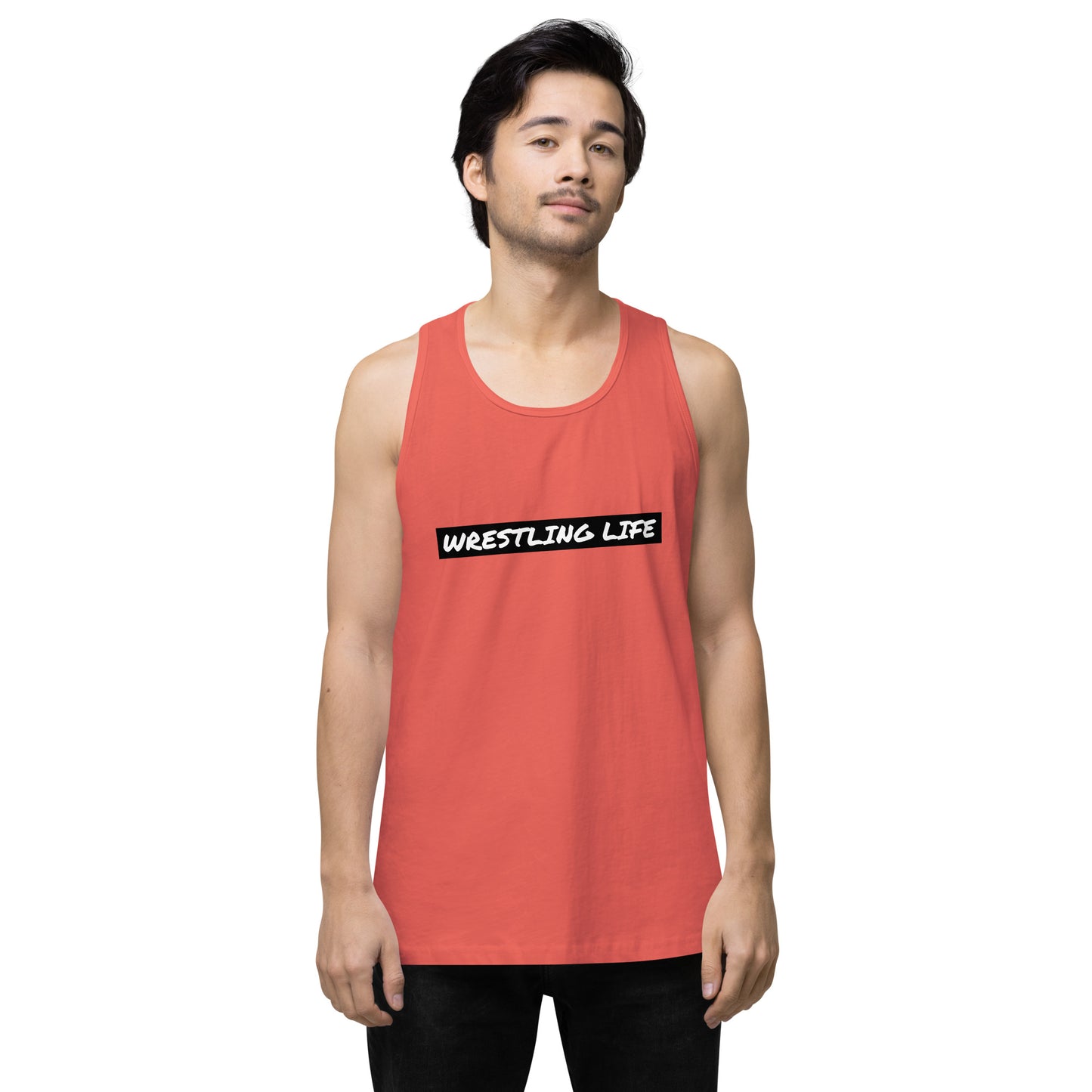 Wrestling Life 954 Signature Men’s premium tank top