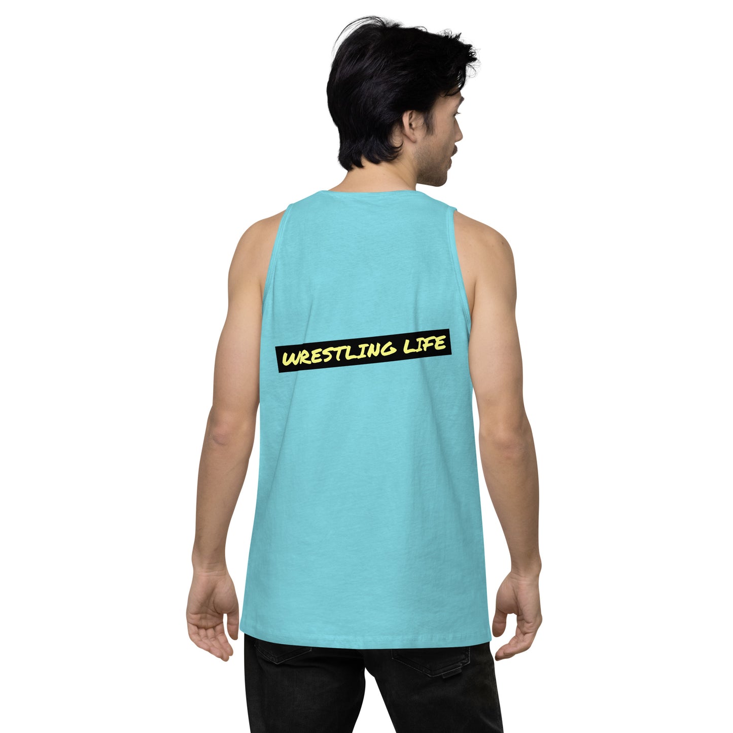 Wrestling Life 954 Signature Men’s premium tank top