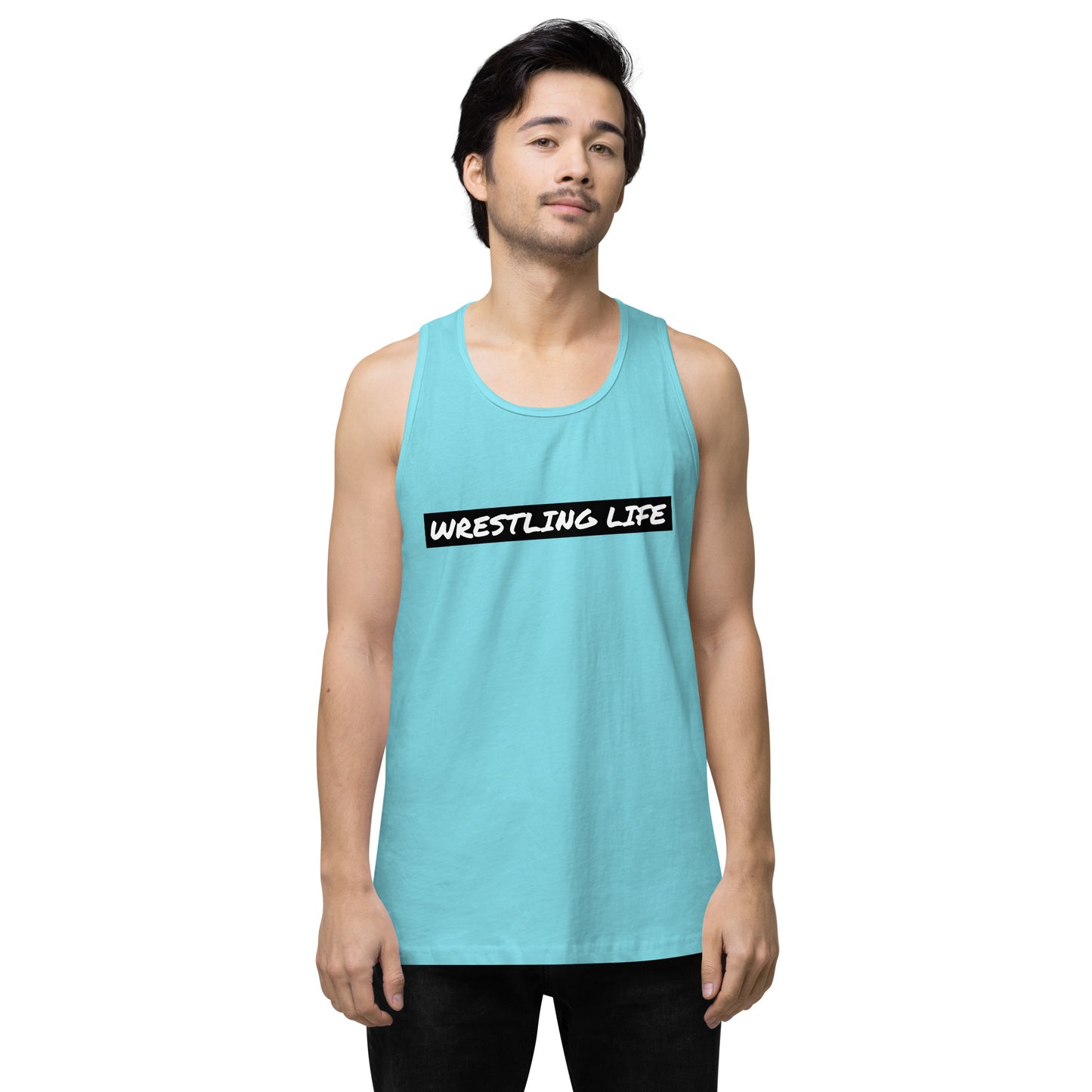Wrestling Life 954 Signature Men’s premium tank top