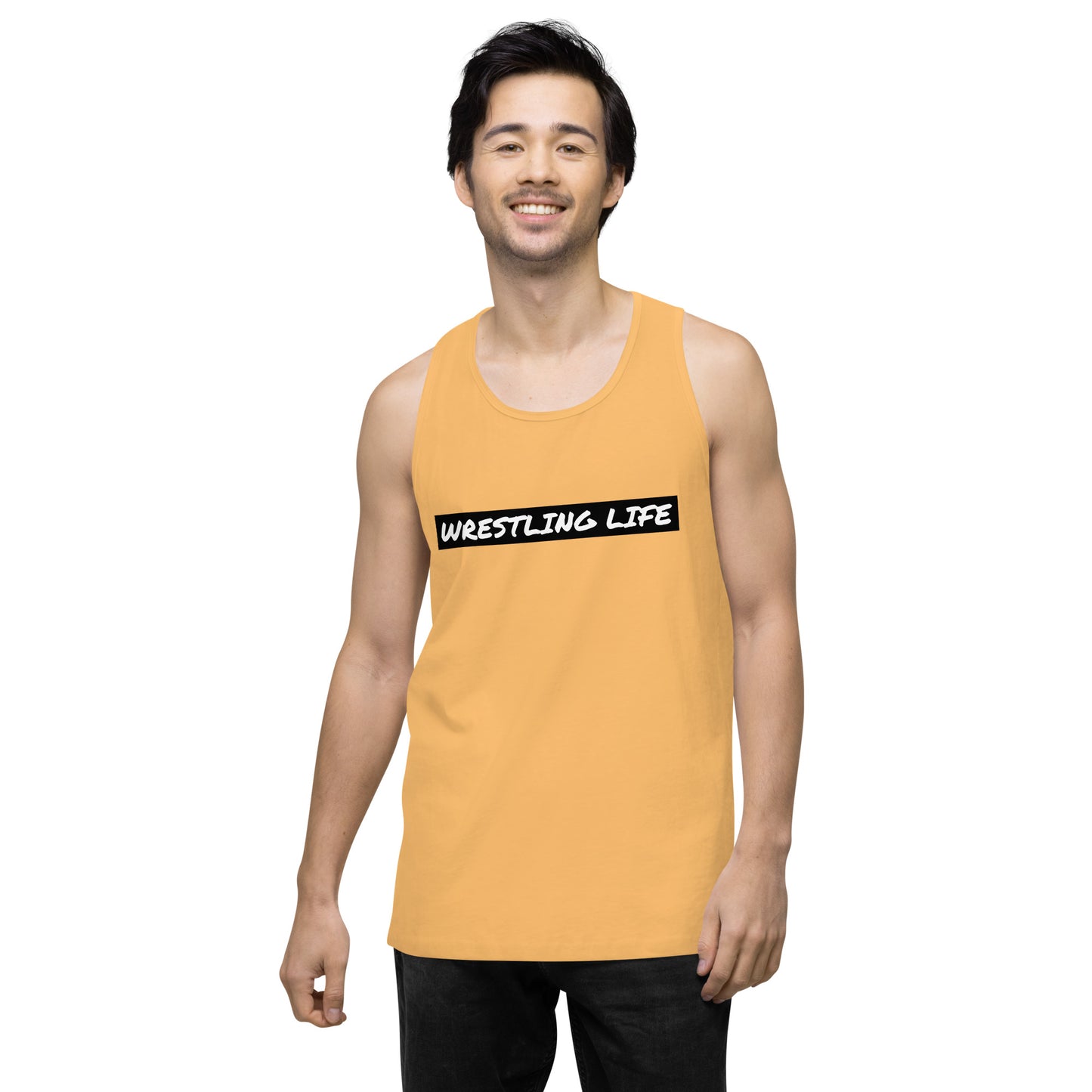 Wrestling Life 954 Signature Men’s premium tank top