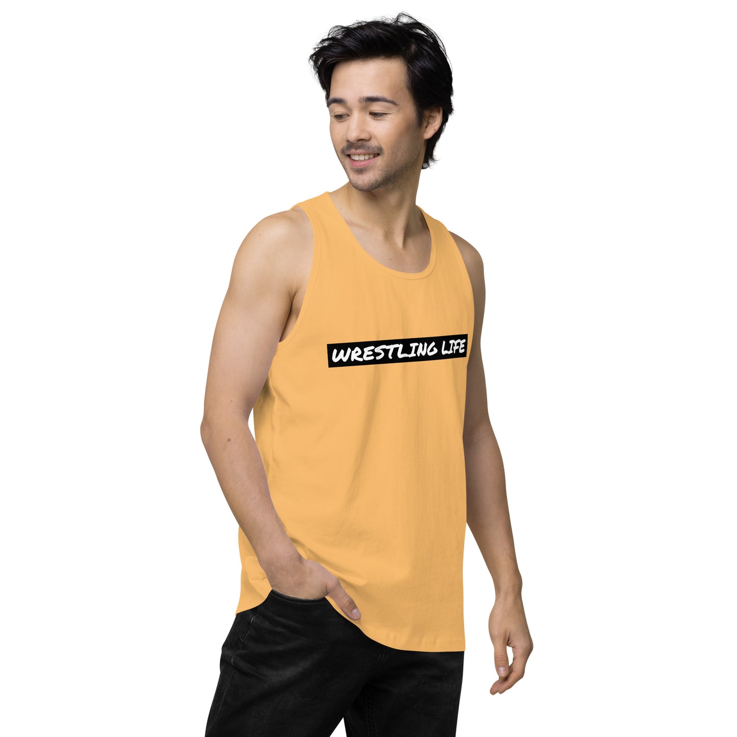 Wrestling Life 954 Signature Men’s premium tank top