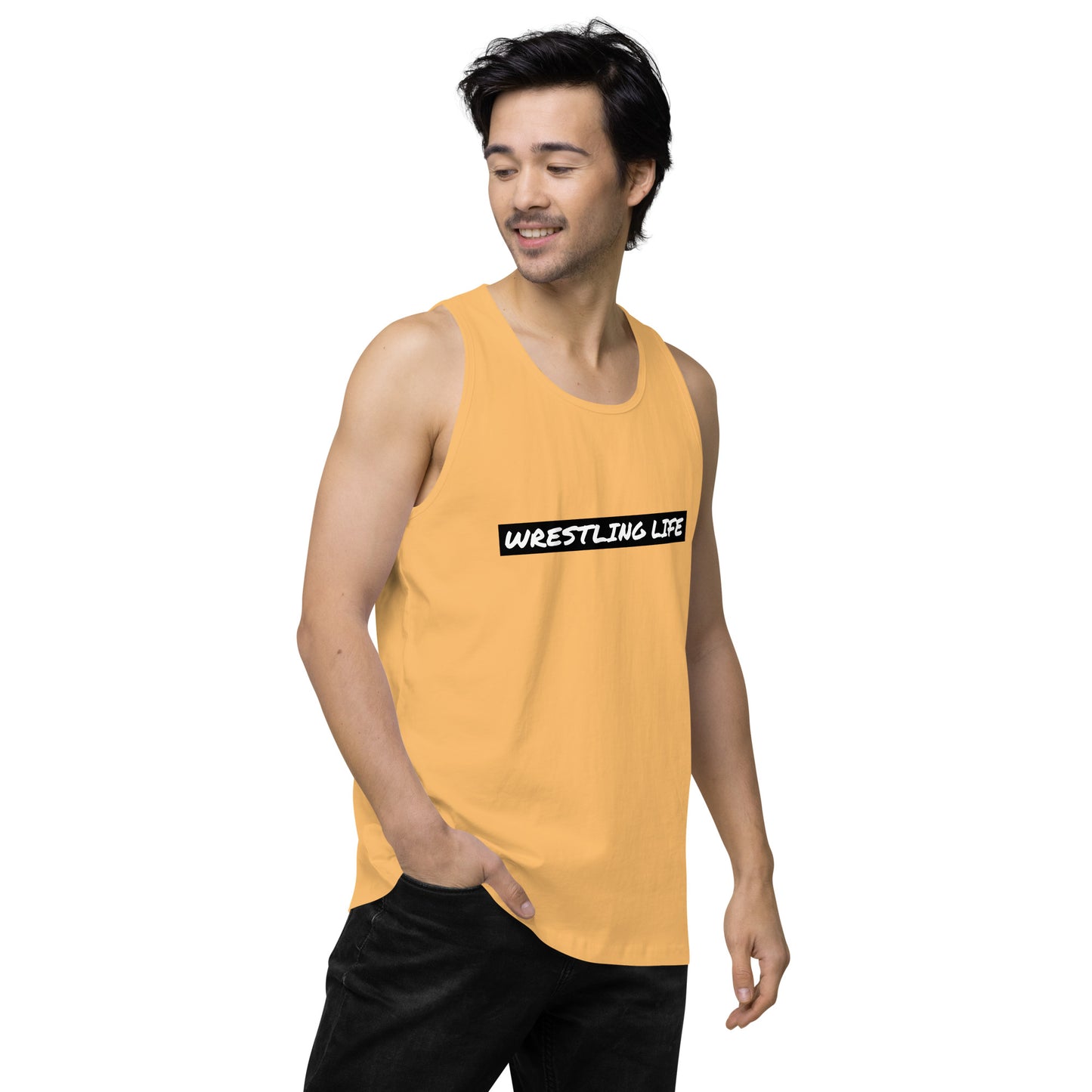 Wrestling Life 954 Signature Men’s premium tank top