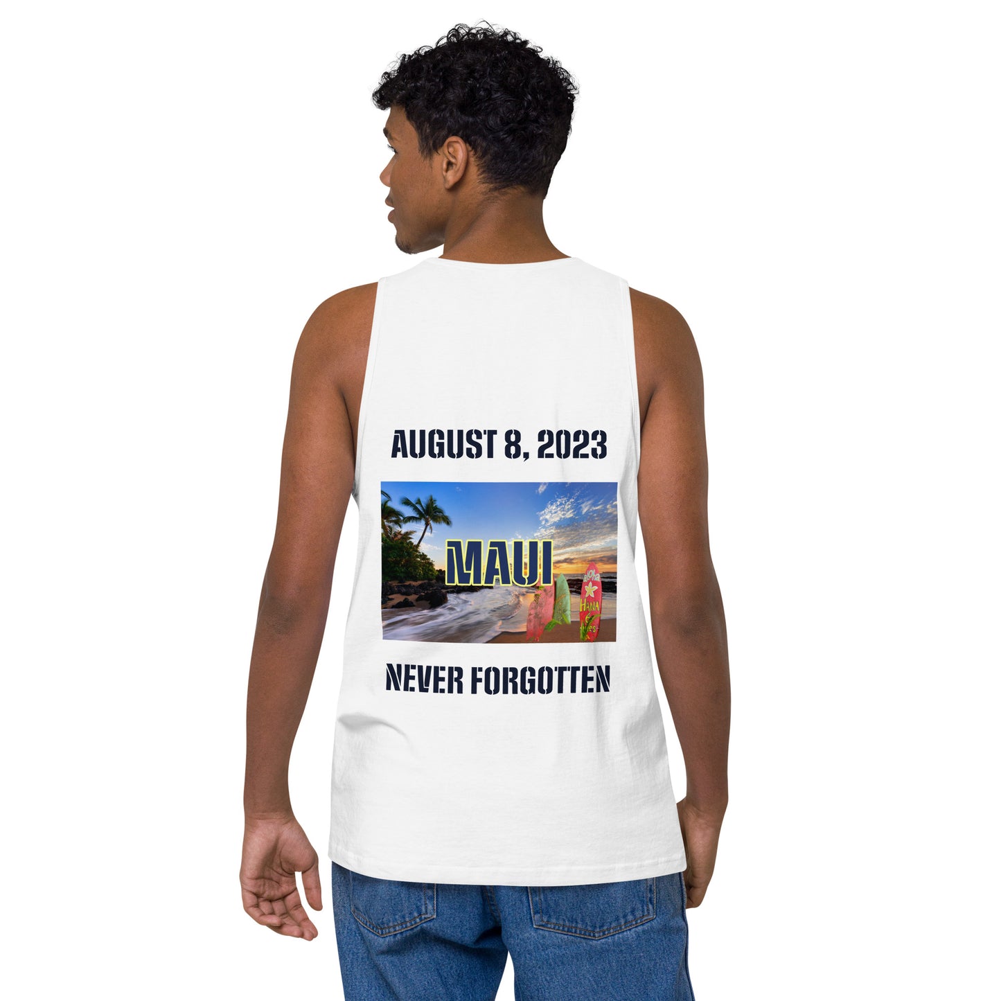 MAUI Strong 954 Mission Rescue Men’s premium tank top
