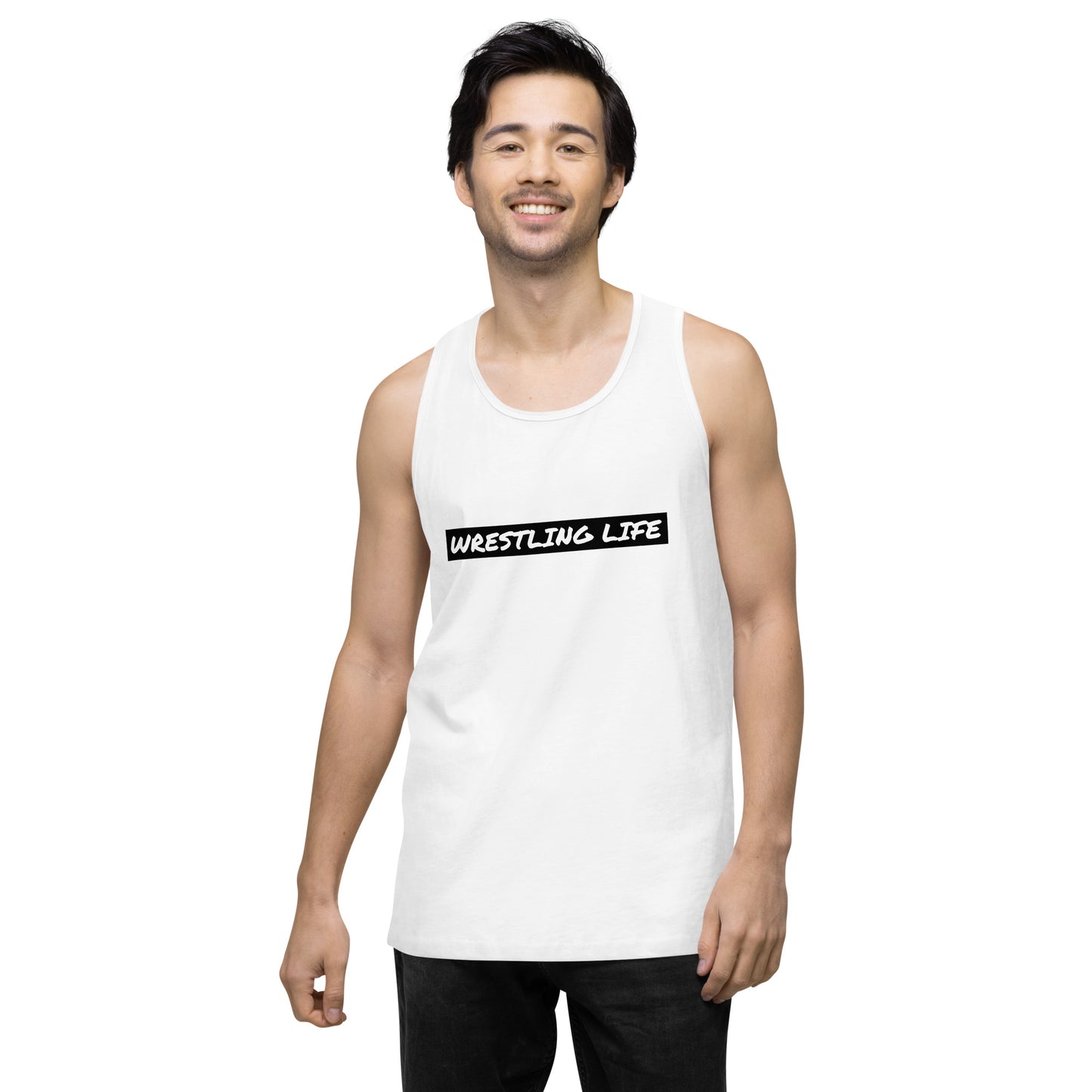 Wrestling Life 954 Signature Men’s premium tank top