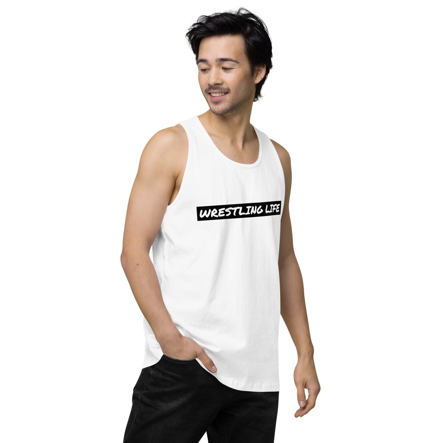 Wrestling Life 954 Signature Men’s premium tank top