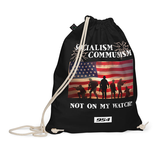 Defender of Freedom 954 Signature Organic cotton drawstring bag