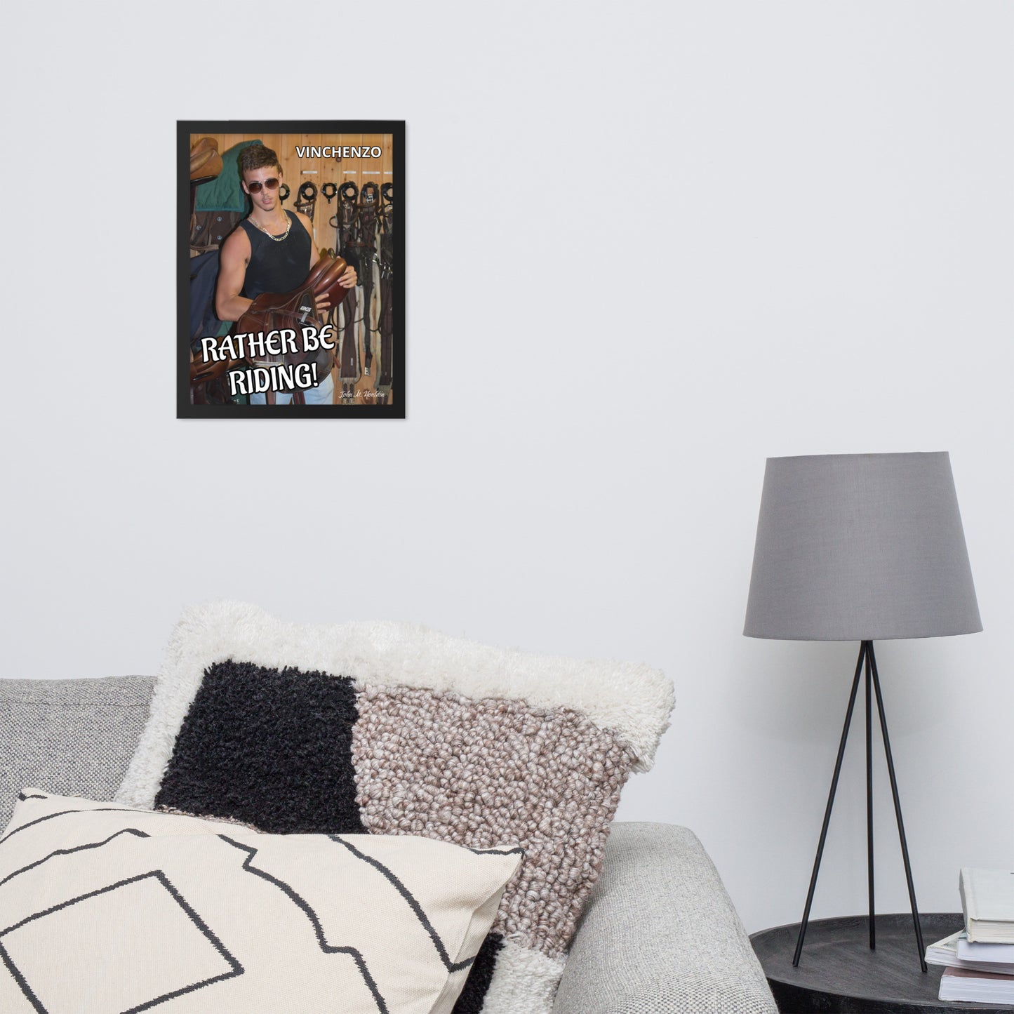 Rather Be Rding 954 Framed photo paper poster