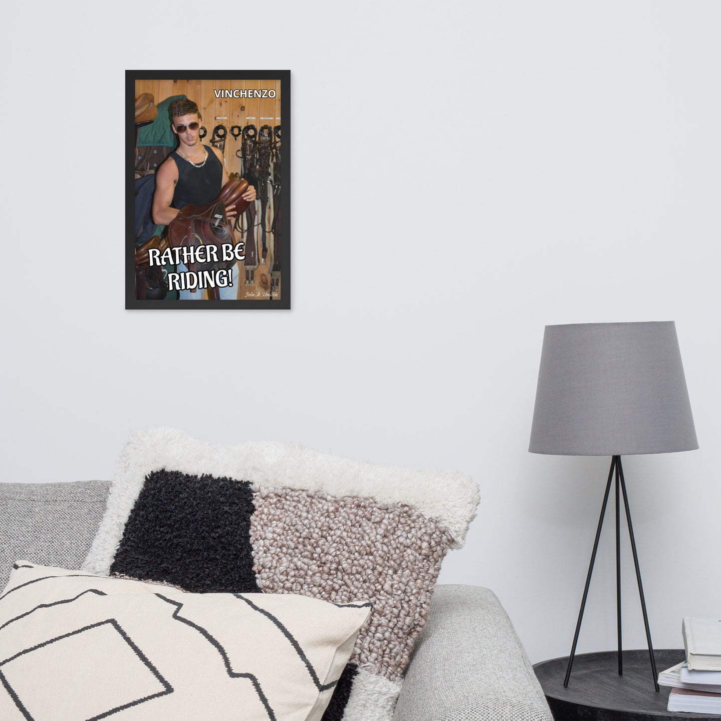 Rather Be Rding 954 Framed photo paper poster