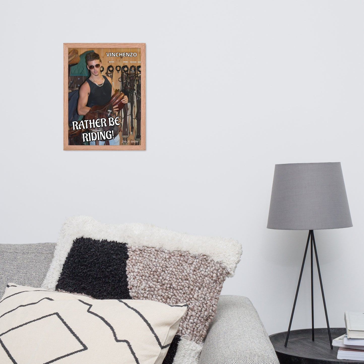 Rather Be Rding 954 Framed photo paper poster