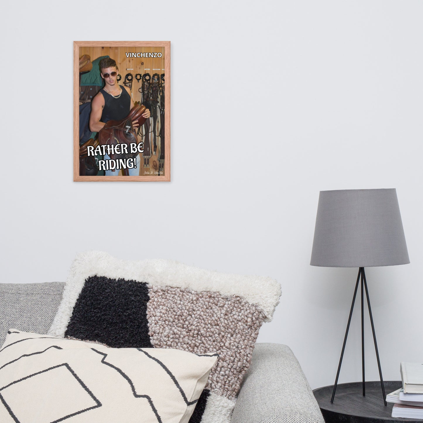Rather Be Rding 954 Framed photo paper poster