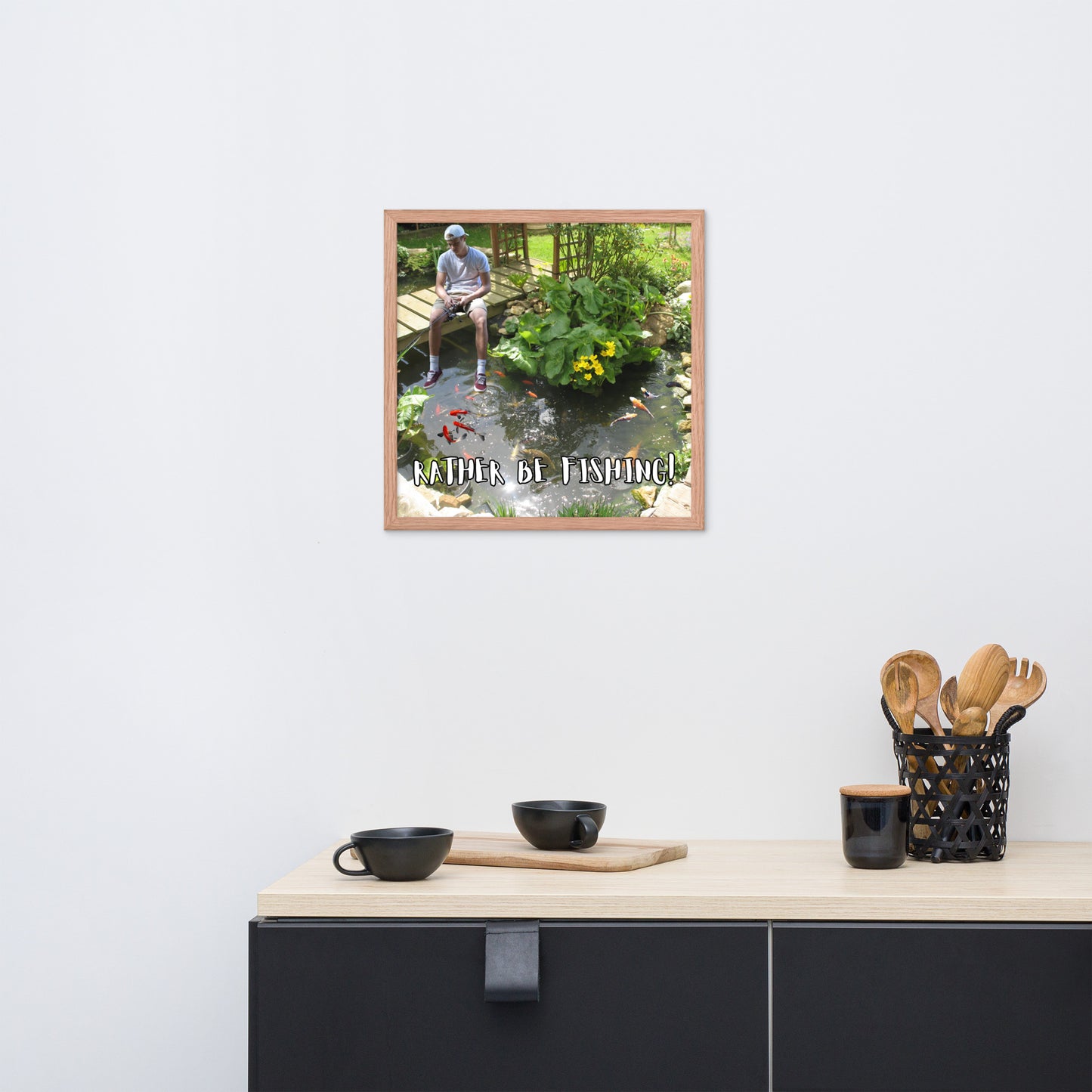 Rather Be Fishing 954 Framed photo paper poster