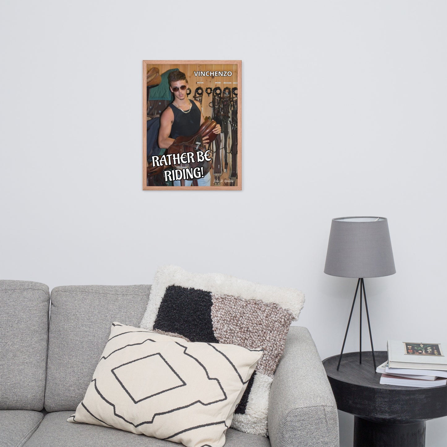 Rather Be Rding 954 Framed photo paper poster