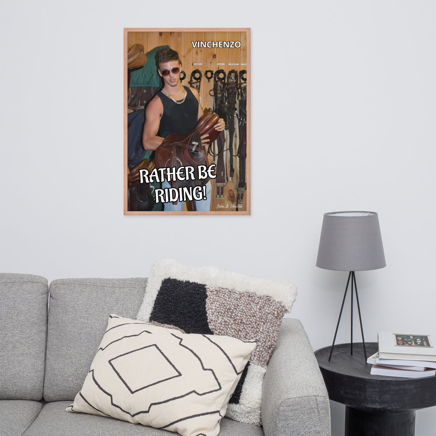 Rather Be Rding 954 Framed photo paper poster
