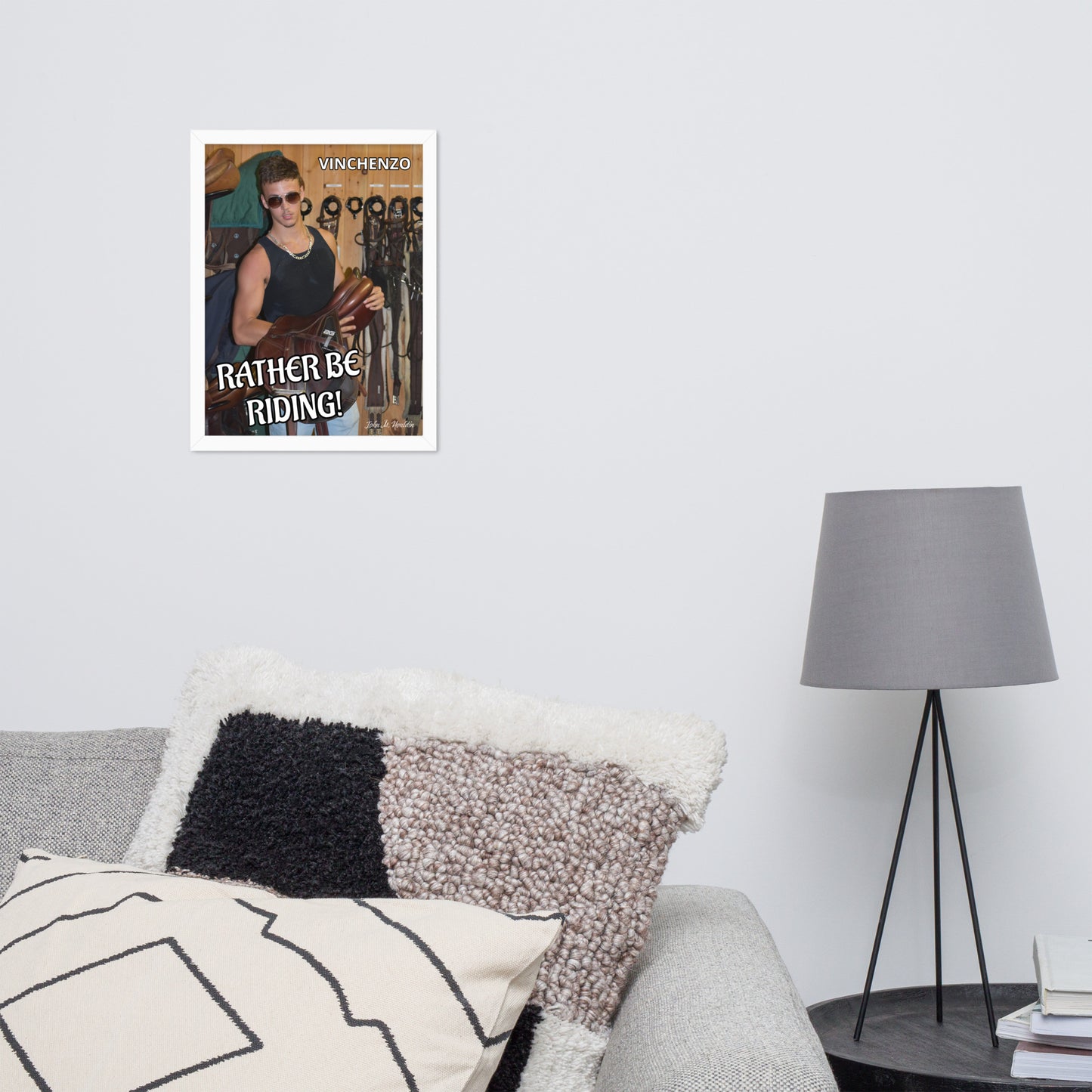 Rather Be Rding 954 Framed photo paper poster