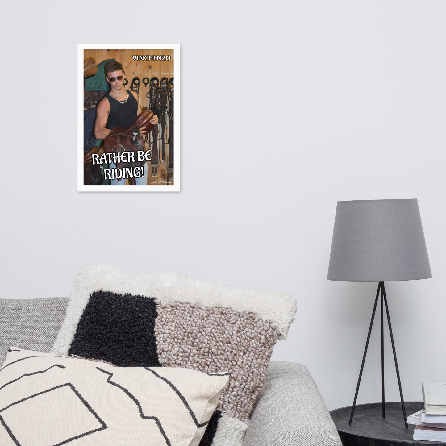 Rather Be Rding 954 Framed photo paper poster