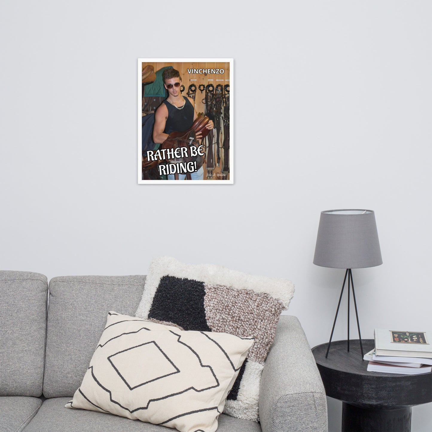 Rather Be Rding 954 Framed photo paper poster