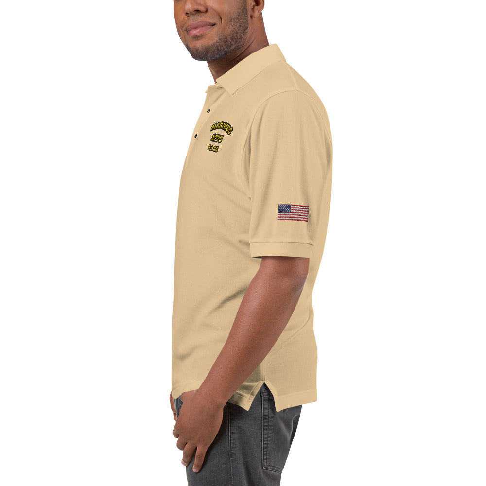 Marines Parris Island 954 Signature Men's Premium Polo
