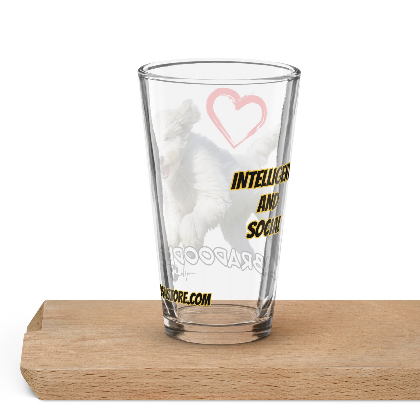Labradoodle 954 Signature pint glass