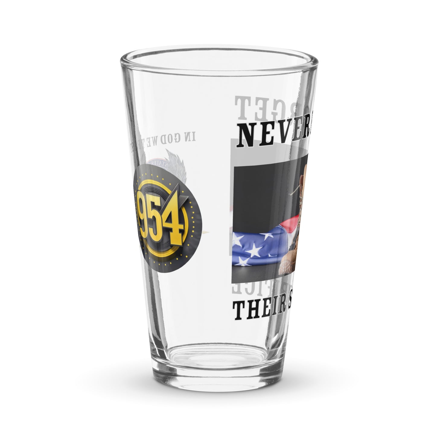 Their Sacrifices 954 Signature Shaker pint glass