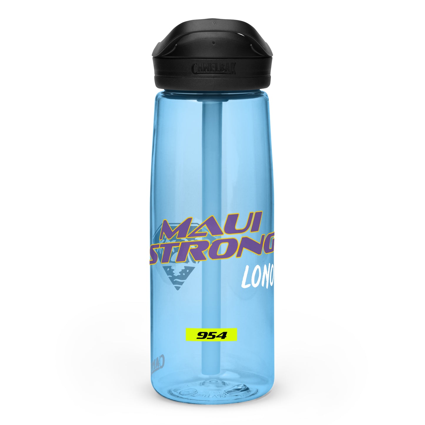 Maui Strong 954 Mission Rescue Sports water bottle
