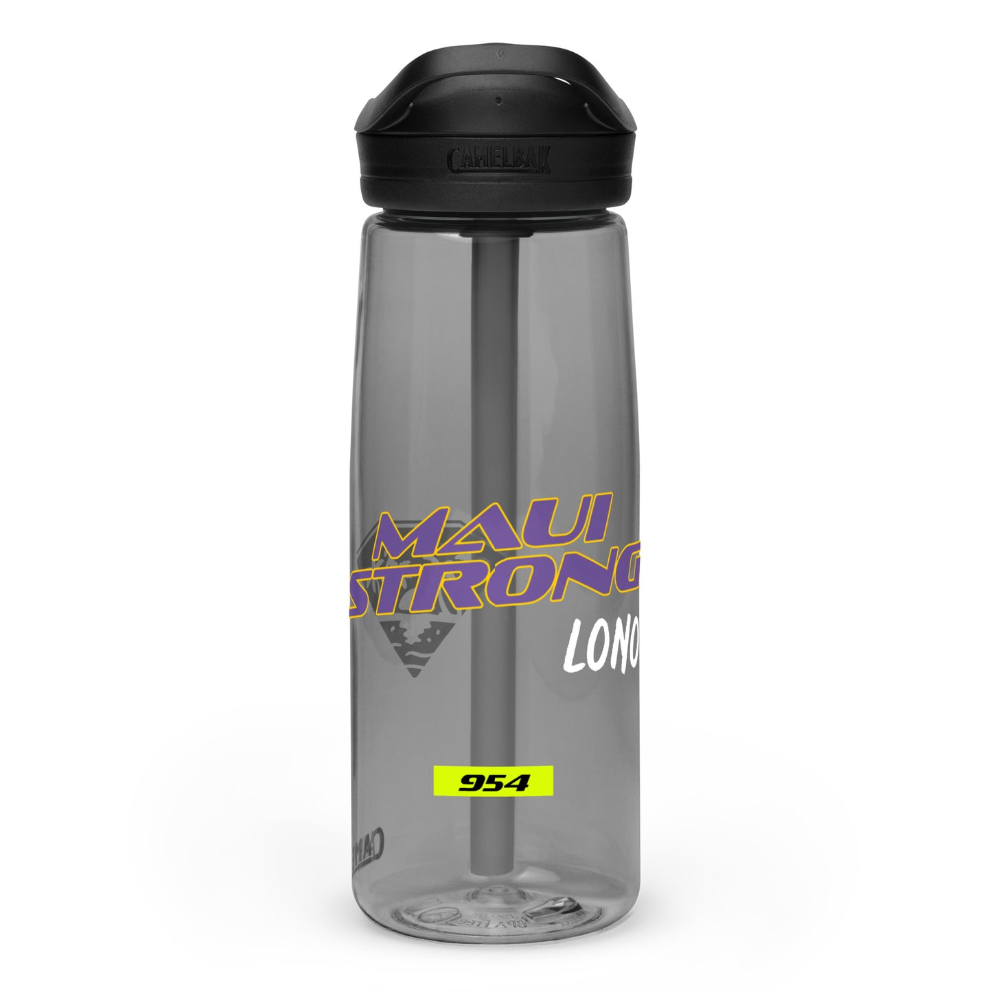 Maui Strong 954 Mission Rescue Sports water bottle