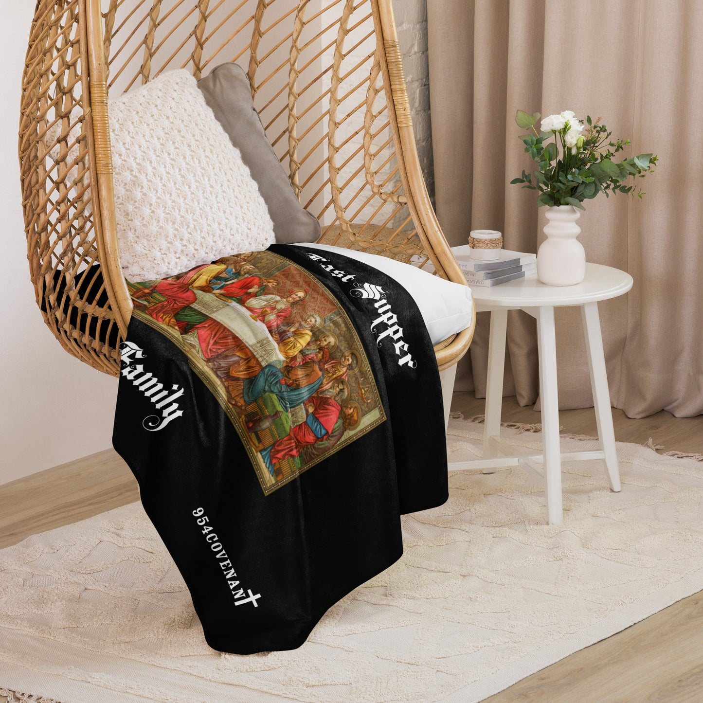 The Last Supper Sherpa blanket