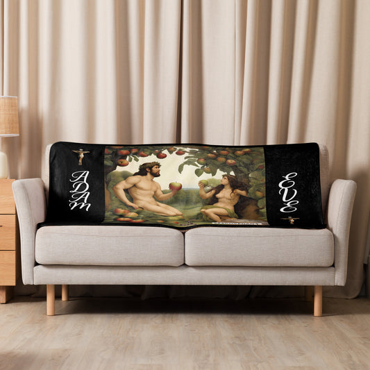 Adam & Eve Sherpa blanket