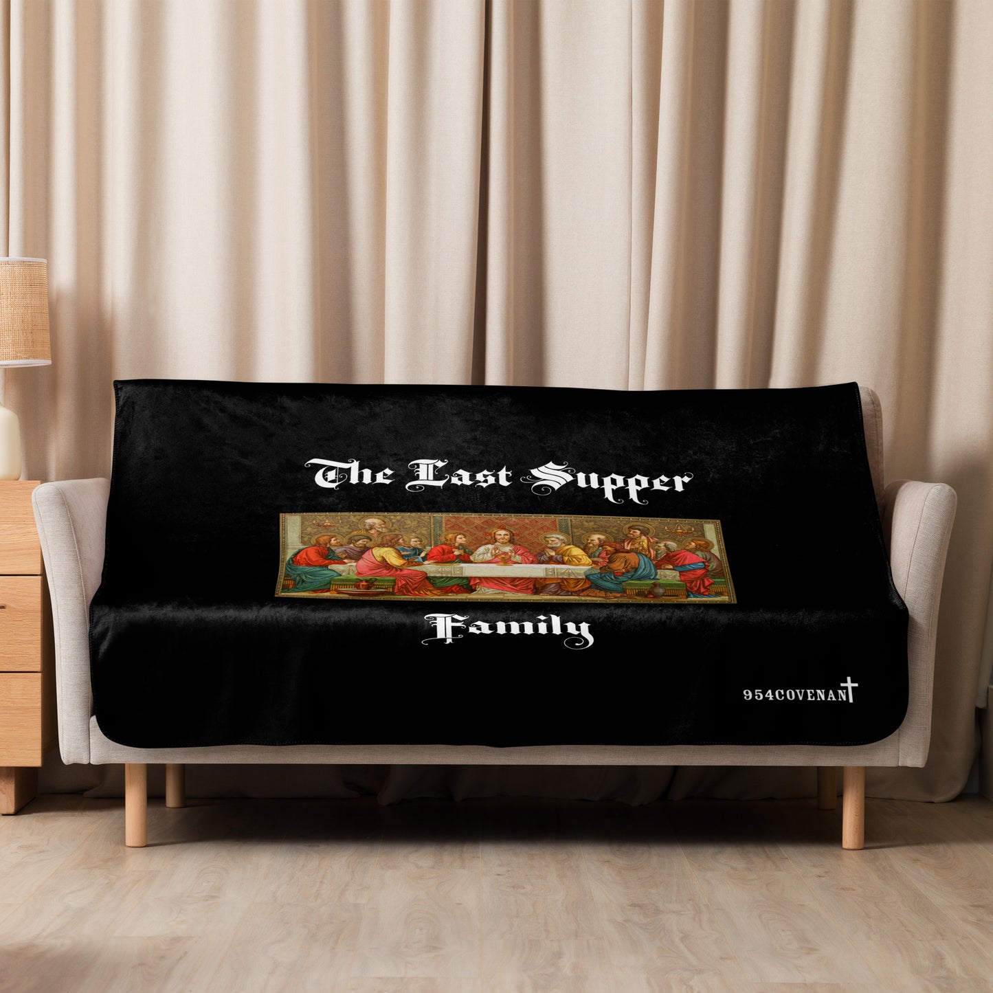 The Last Supper Sherpa blanket
