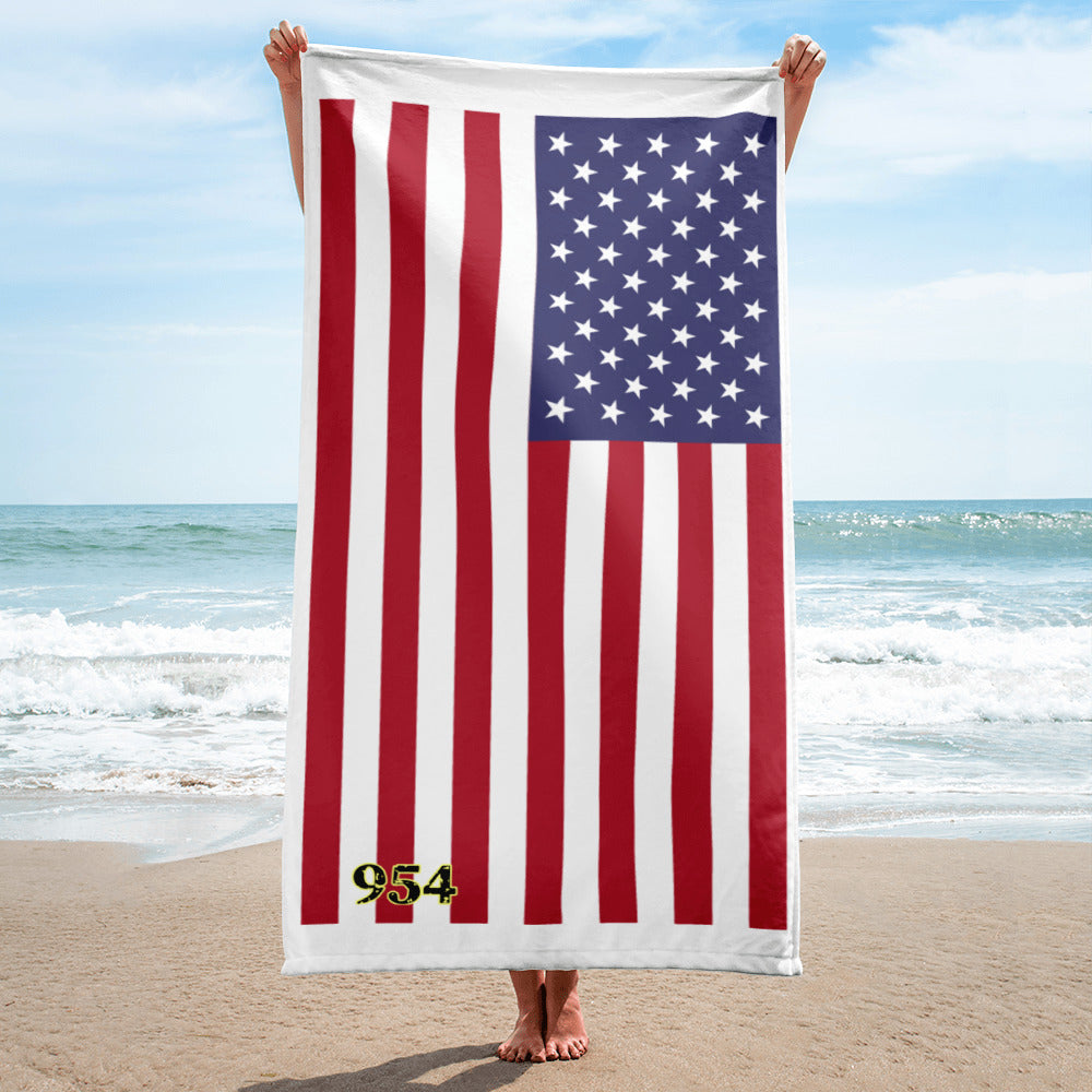 Old Glory Flag 954 Signature Beach Towel