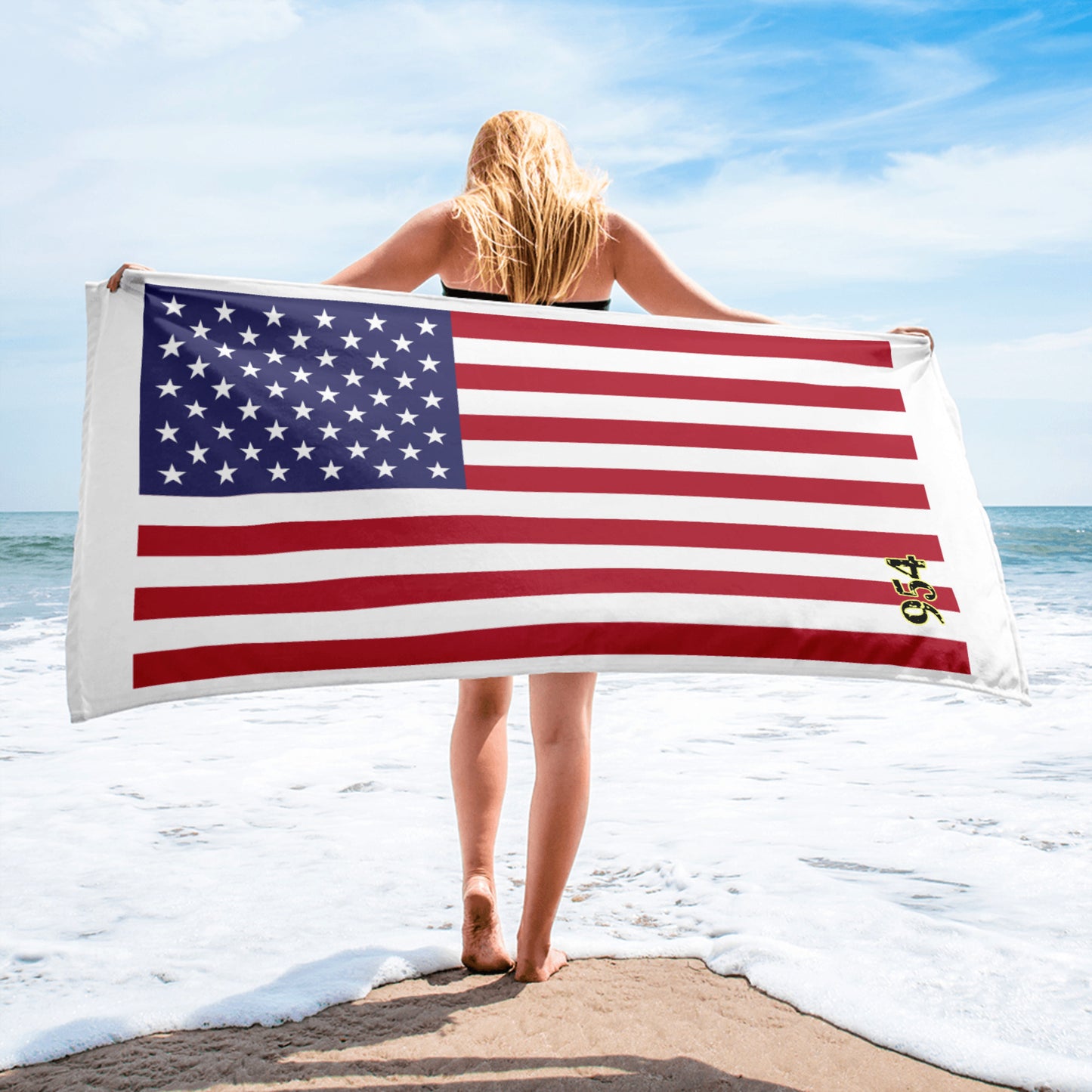 Old Glory Flag 954 Signature Beach Towel