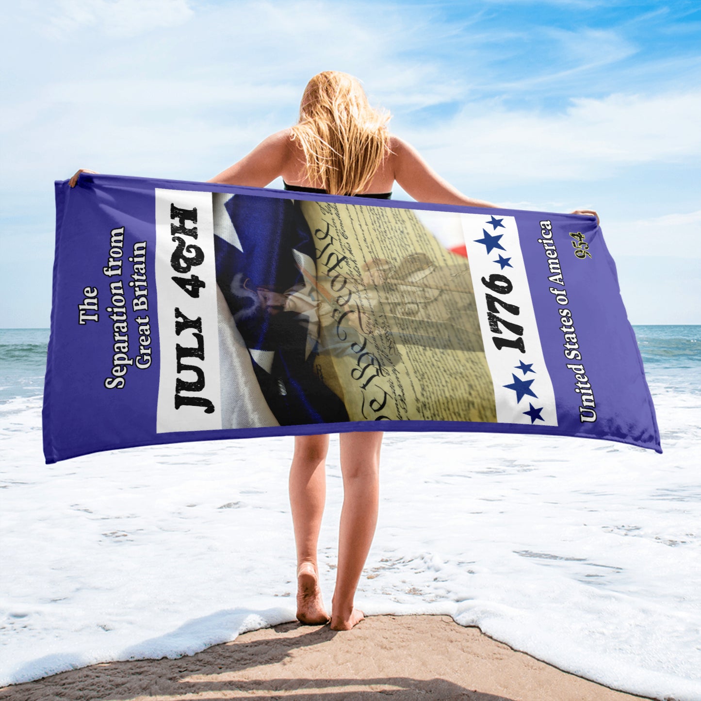 We the People 954 Signature Blue Towel