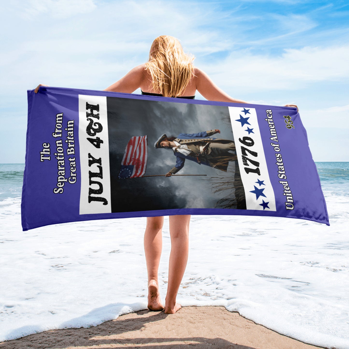Soldier & Eagle 954 Signature Blue Towel