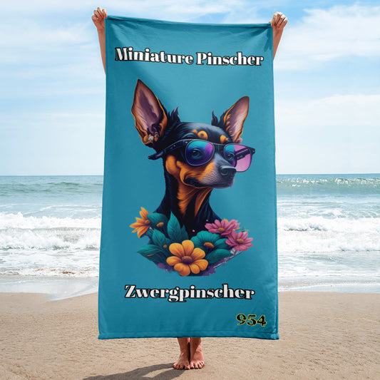 Miniature Pinscher 954 Signature Towel