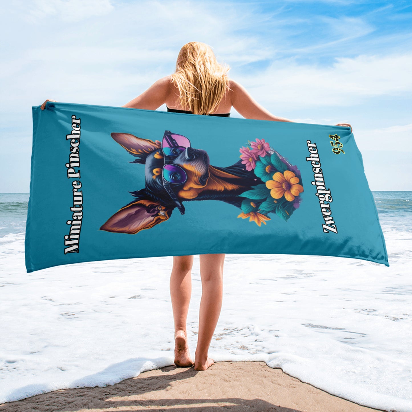 Miniature Pinscher 954 Signature Towel