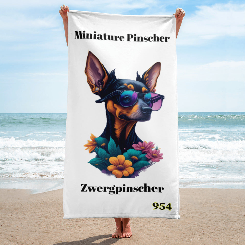 Miniature Pinscher II 954 Signature Towel