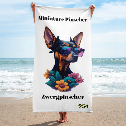 Miniature Pinscher II 954 Signature Towel