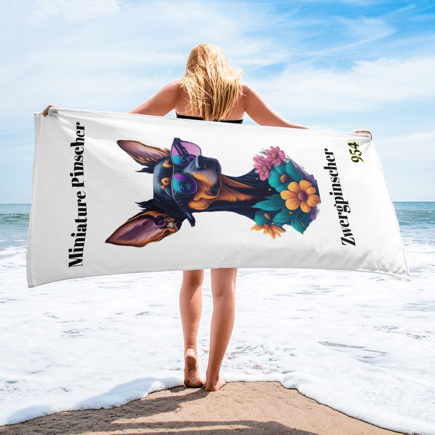 Miniature Pinscher II 954 Signature Towel