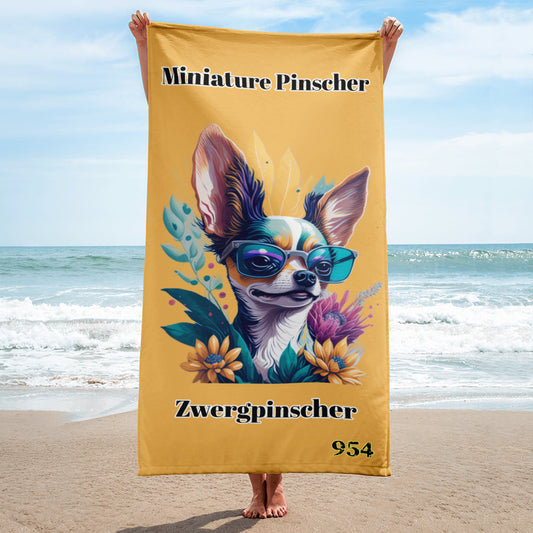 Miniature Pinscher 954 Signature GOLD Towel