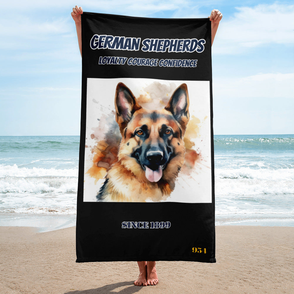 German Shepherd print 954 Signature Towel