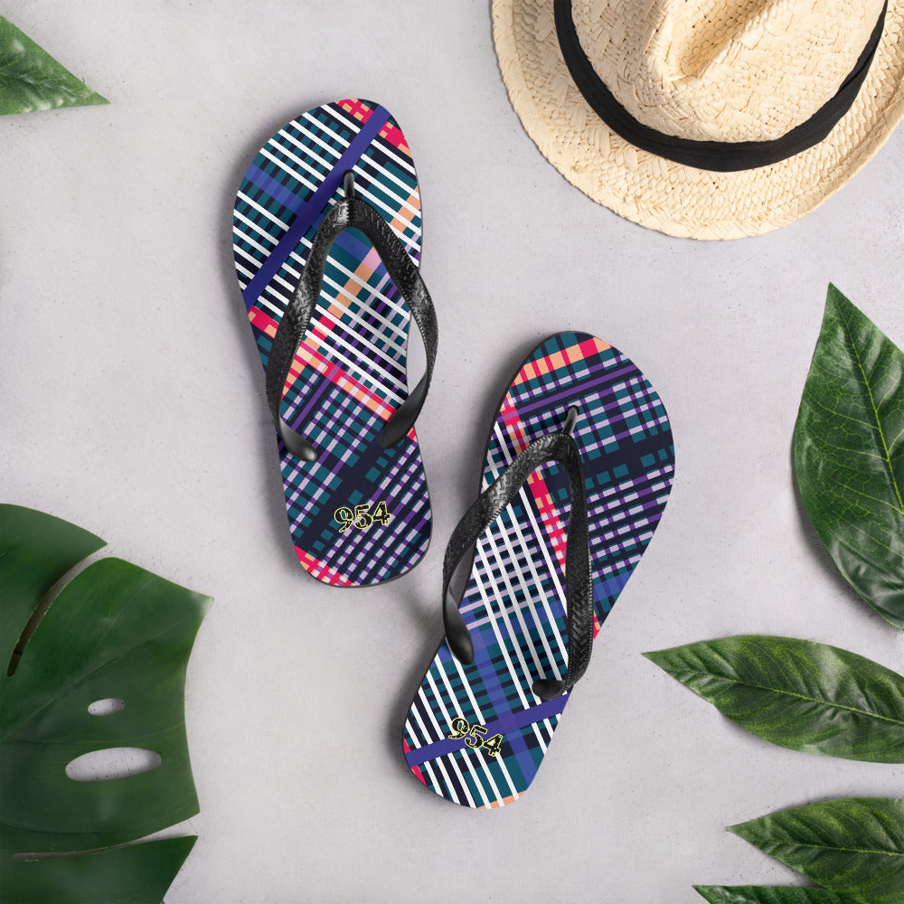 Plaid 954 Signature Flip-Flops