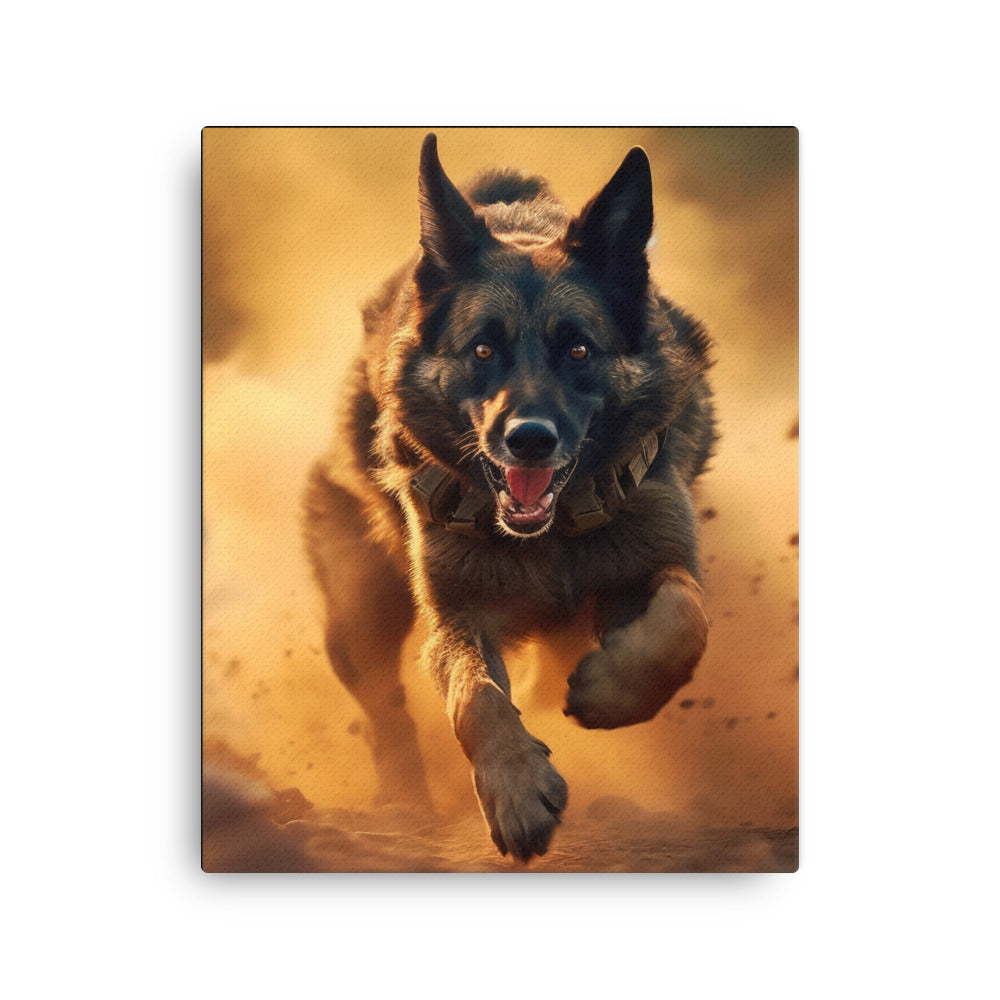 German Shepherd V 954 Signature Thin canvas