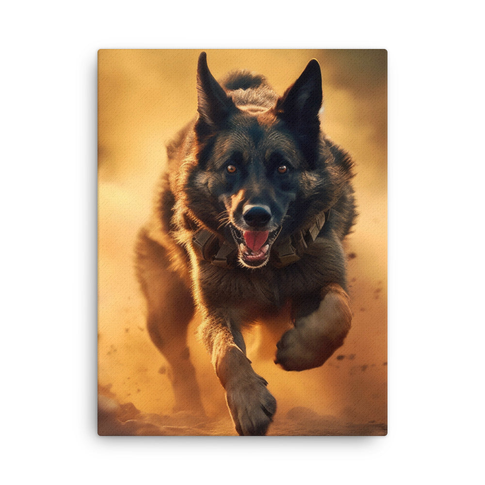 German Shepherd V 954 Signature Thin canvas
