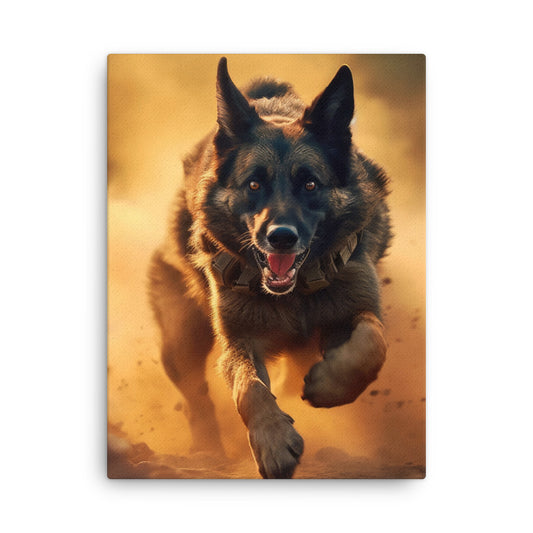 German Shepherd V 954 Signature Thin canvas